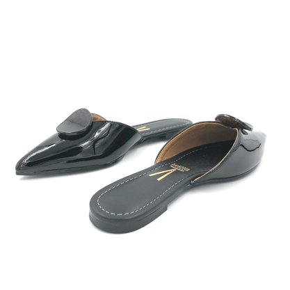 Mule Vizzano Preto Bico Fino 1269.131