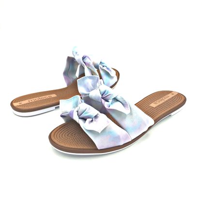 Rasteira Moleca Multicolor Tiras com Nó 5297424