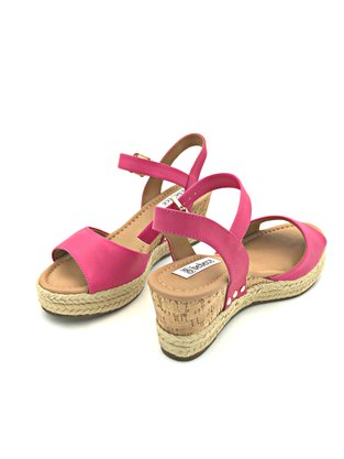 Sandália Bebecê Pink Anabela Corda 4831-244