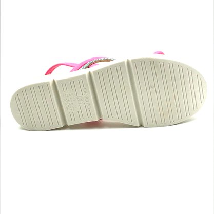 Sandália Beira Rio Papete com Strass Rosa 8387530
