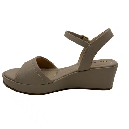 Sandália Comfortflex Anabela Nude 2653403