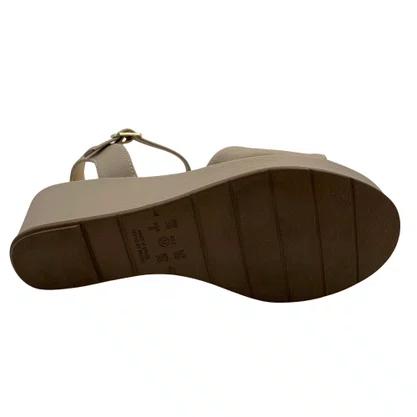 Sandália Comfortflex Anabela Nude 2653403