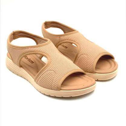 Sandália Comfortflex Calce Fácil Bege 2351402