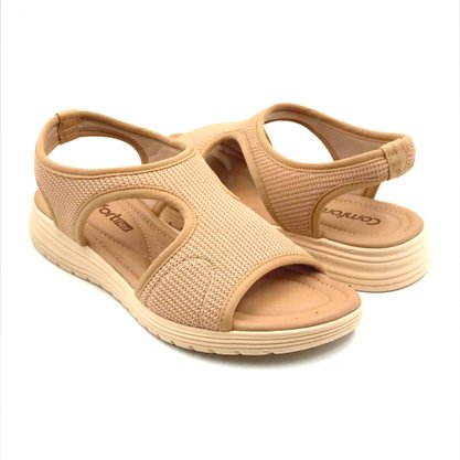 Sandália Comfortflex Calce Fácil Bege 2351402