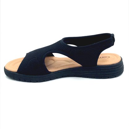 Sandália Comfortflex Calce Fácil Preta 2351402