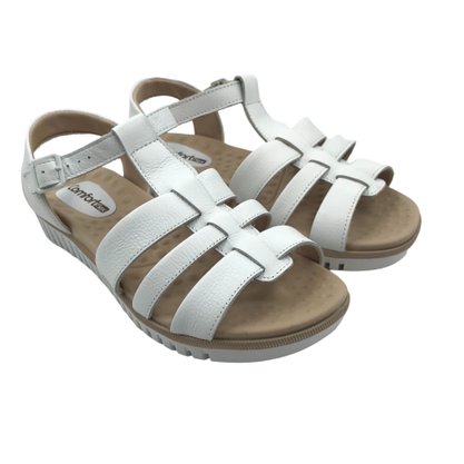 Sandália Comfortflex Papate Couro Branca 2245406