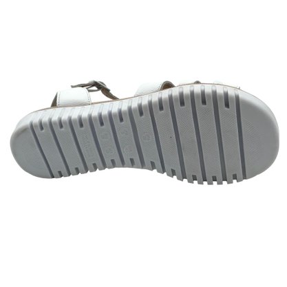 Sandália Comfortflex Papate Couro Branca 2245406