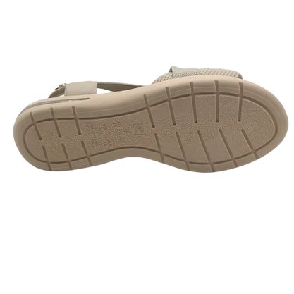 Sandália Comfortflex Papete Amortecimento Bege 2366402