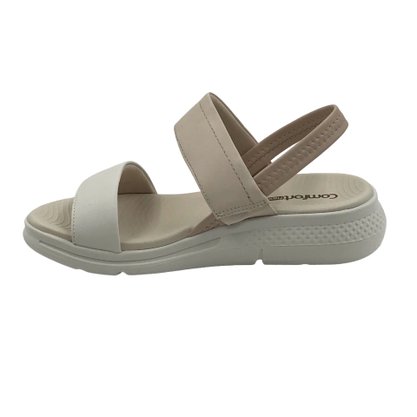 Sandália Comfortflex Papete Calce Fácil Bege 2368403