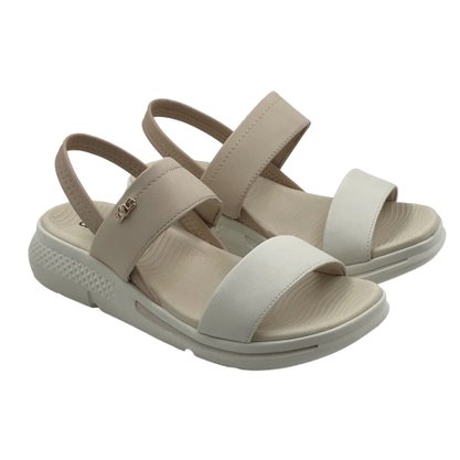 Sandália Comfortflex Papete Calce Fácil Bege 2368403