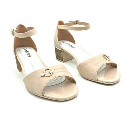 Sandália Comfortflex Pele Salto Grosso 2152404