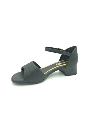 Sandália Comfortflex Preta Calcanhar Fechado 2077404