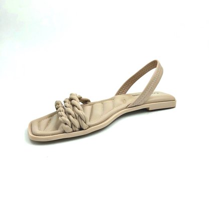Sandália Comfortflex Rasteira Calce Fácil Pele 2141404