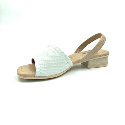 Sandália Comfortflex Salto Baixo Calce Fácil Gelo 2176403