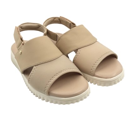 Sandália Comfortflex Total Care Calce Fácil Nude 2449401