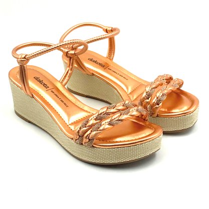 Sandália Dakota Anabela Rosê com Strass 6001
