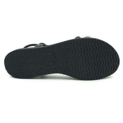Sandália Dakota FlatForm com Brilho Calce Fácil Preta 7631