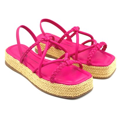 Sandália Dakota Flatform Multi Tiras Pink 6581