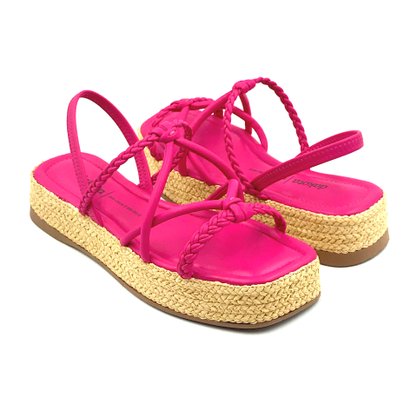 Sandália Dakota Flatform Multi Tiras Pink 6581