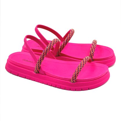 Sandália Dakota Papete com Strass Pink 6891