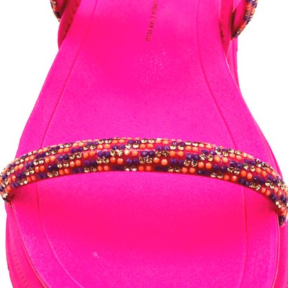 Sandália Dakota Papete com Strass Pink 6891