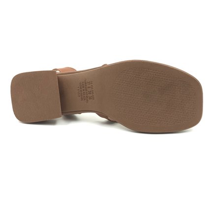 Sandália Dakota Salto Baixo com Detalhe Marrom 8151