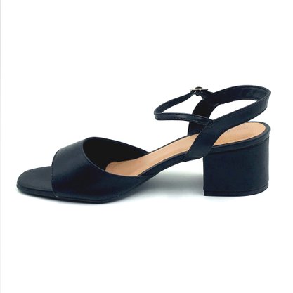 Sandália Dalla Vecchia Tamanho Especial Preta 20250461