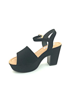 Sandália Feminina Bebecê Meia Pata Nobuck Preta 5121474