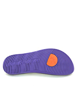 Sandália Feminina Kenner Ibiza Roxo Estampa Banana