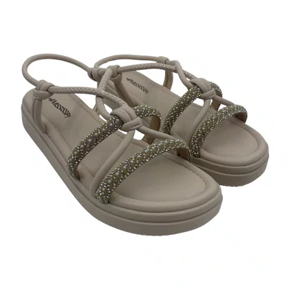 Sandália Flatform Mississipi Calce Fácil Bege 773