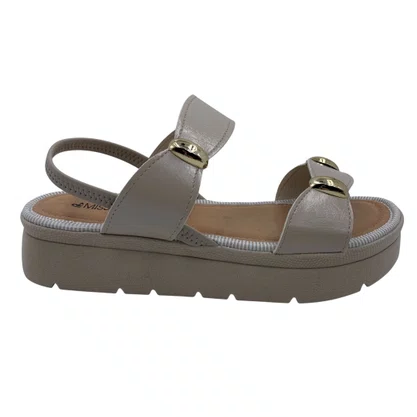Sandália Flatform Mississipi Calce Fácil Marfim 992