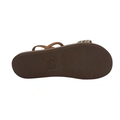 Sandália Flatform Mississipi Calce Fácil Marrom 061