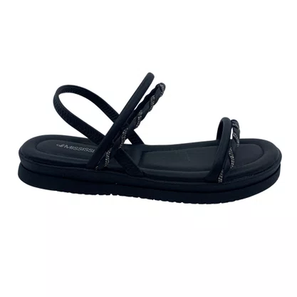 Sandália Flatform Mississipi Calce Fácil Preta 171