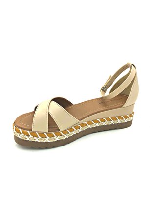 Sandália Flatform Renata Mello Amêndoa 63055