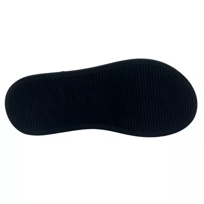 Sandália Flatform Sua Cia com Enfeite Preta 16243