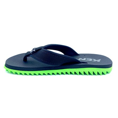 Sandália Kenner Kivah Cush Preta com Verde