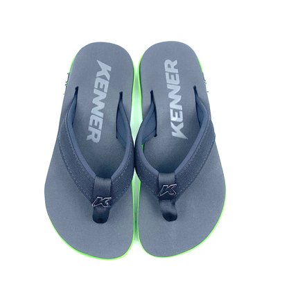 Sandália Kenner Kivah Cush Preta com Verde