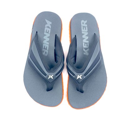 Sandália Kenner Kivah New Force Preta com Laranja