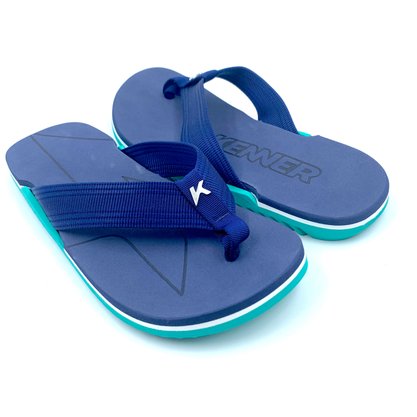 Sandália Kenner Masculina NK6 Azul Marinho com Verde