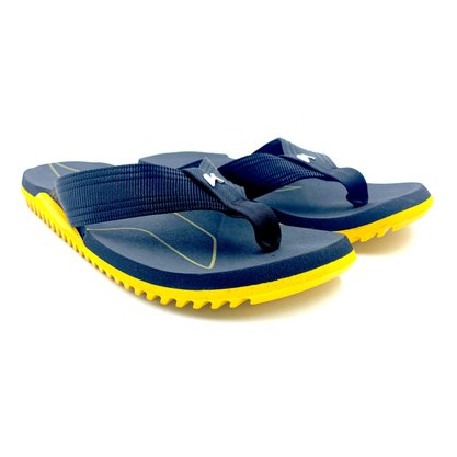 Sandália Kenner Masculina NK6 Preta com Amarelo