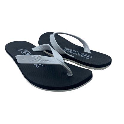 Sandália Kenner Masculina Summer Preta com Branco