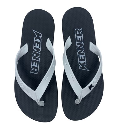 Sandália Kenner Masculina Summer Preta com Branco