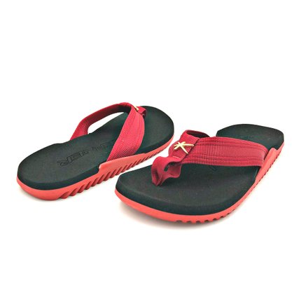 Sandália Kenner NK6 Preto/Vermelho