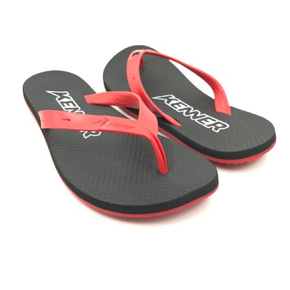 Sandália Kenner Summer Preto com Vermelho