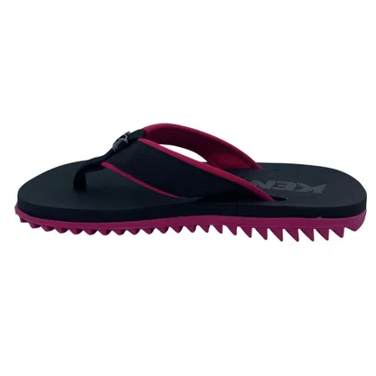 Sandália Masculina Kenner Kivah Preta com Rosa