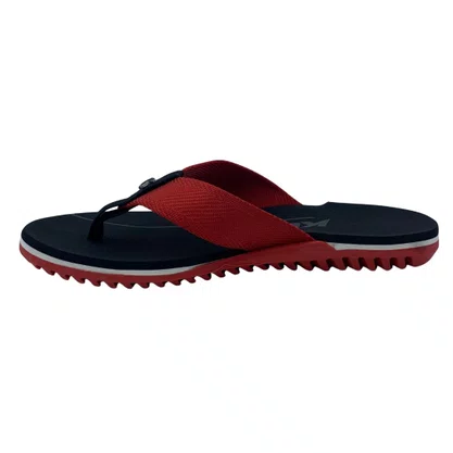 Sandália Masculina Kenner NK6 Preto com Vermelho