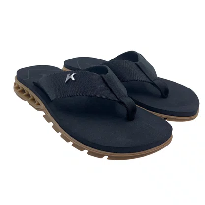 Sandália Masculina Kenner Rakka Preta com Marrom