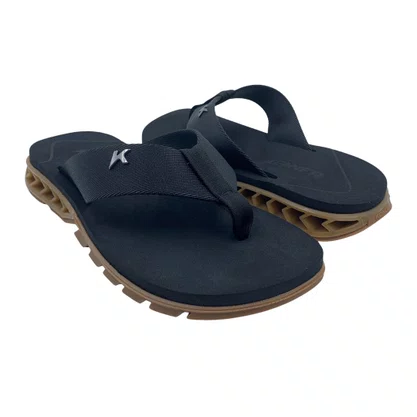 Sandália Masculina Kenner Rakka Preta com Marrom