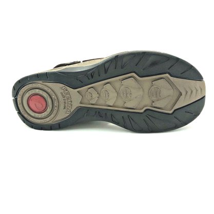 Sandália Masculina Papete Pegada Couro Cravo 132206