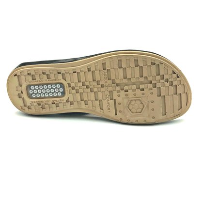 Sandália Masculina Papete Pegada Couro Cravo 133002